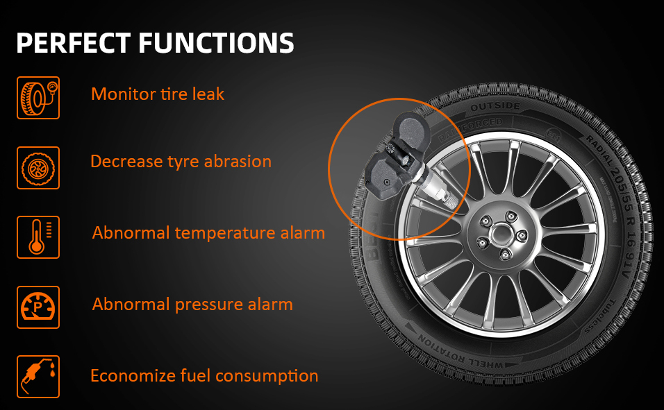 Tire Pressure Monitoring Sensor For Car