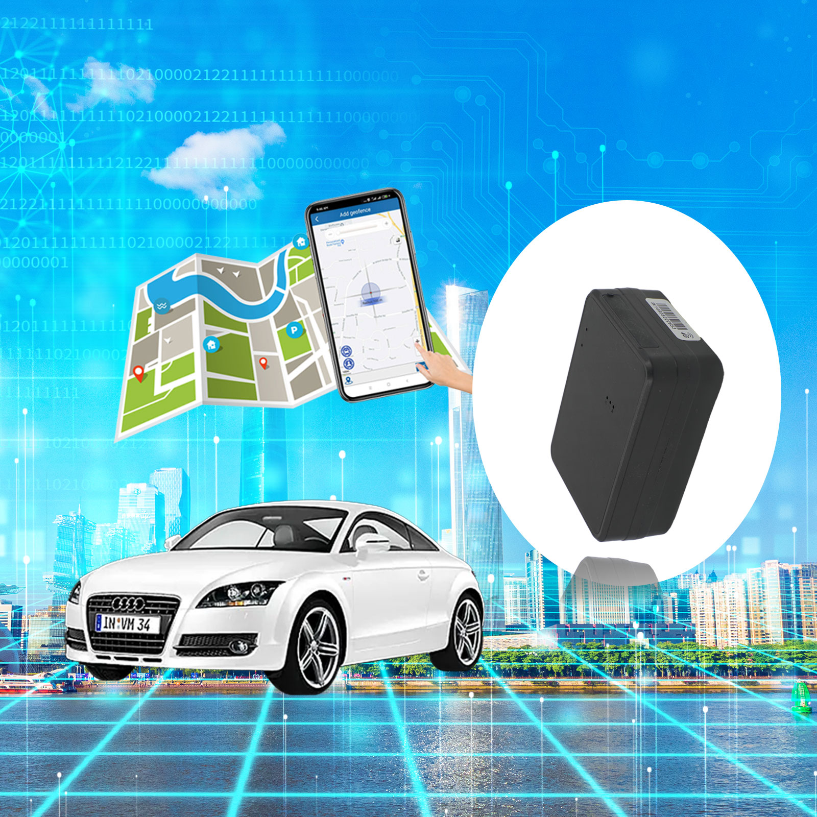 10000mAh GPS Tracker For Vehicles  Long Standby GSM GPRS Mini Small GPS Tracker